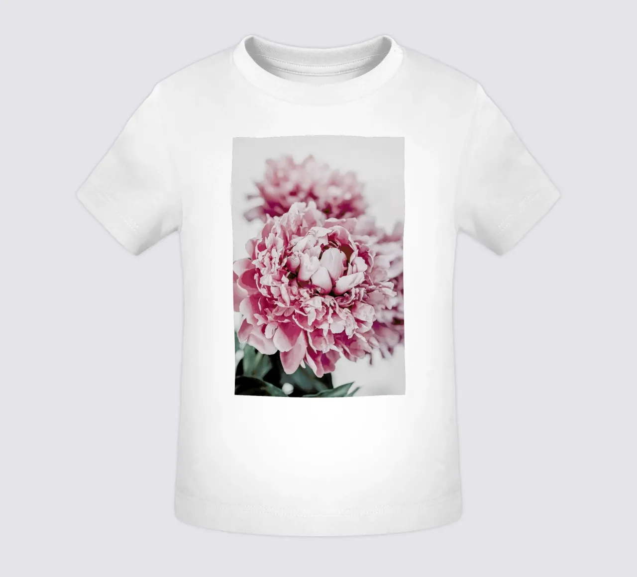Peony in Focus maglietta neonato da Flora & Fauna