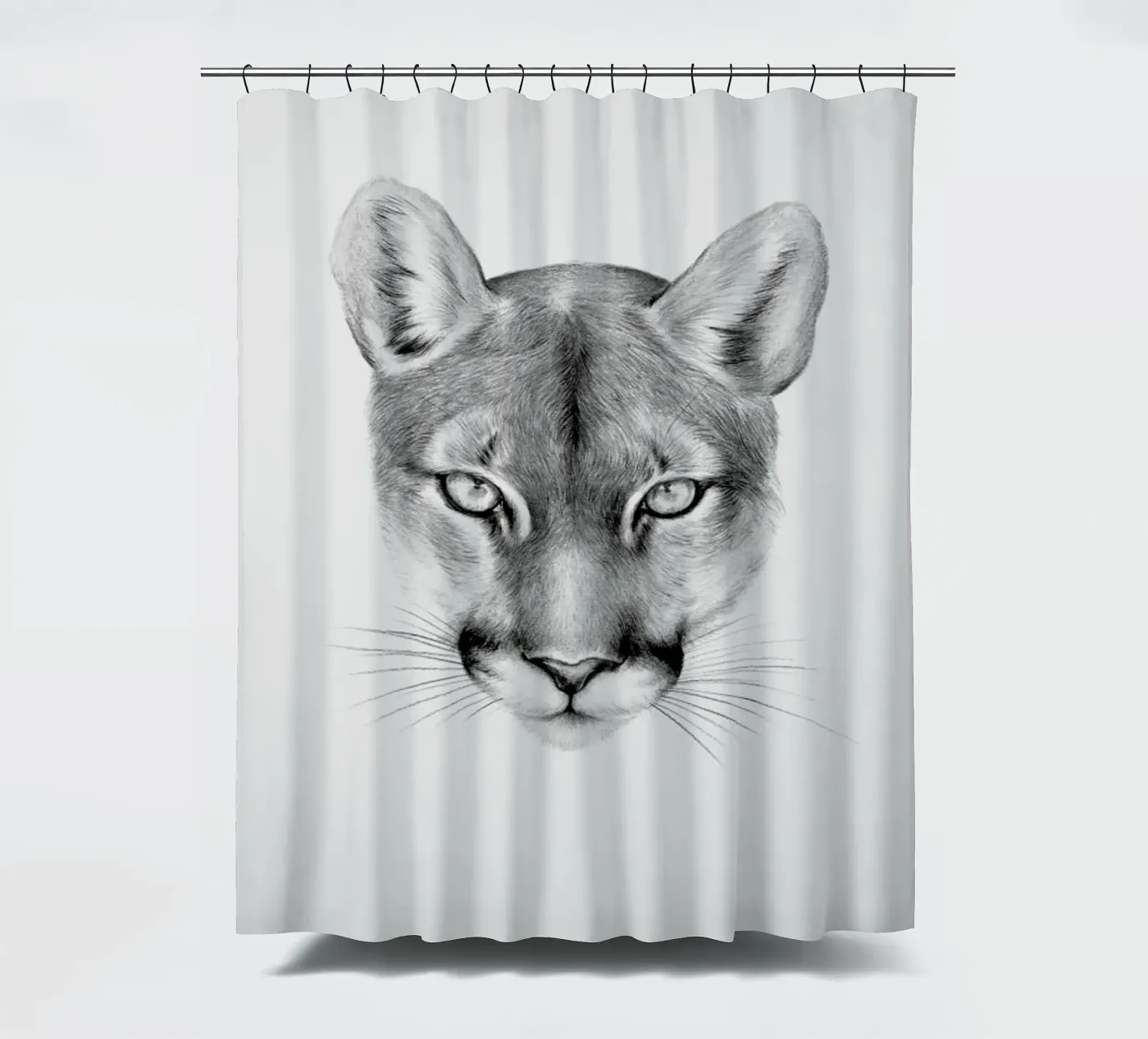 Puma Duschvorhang von Flora & Fauna