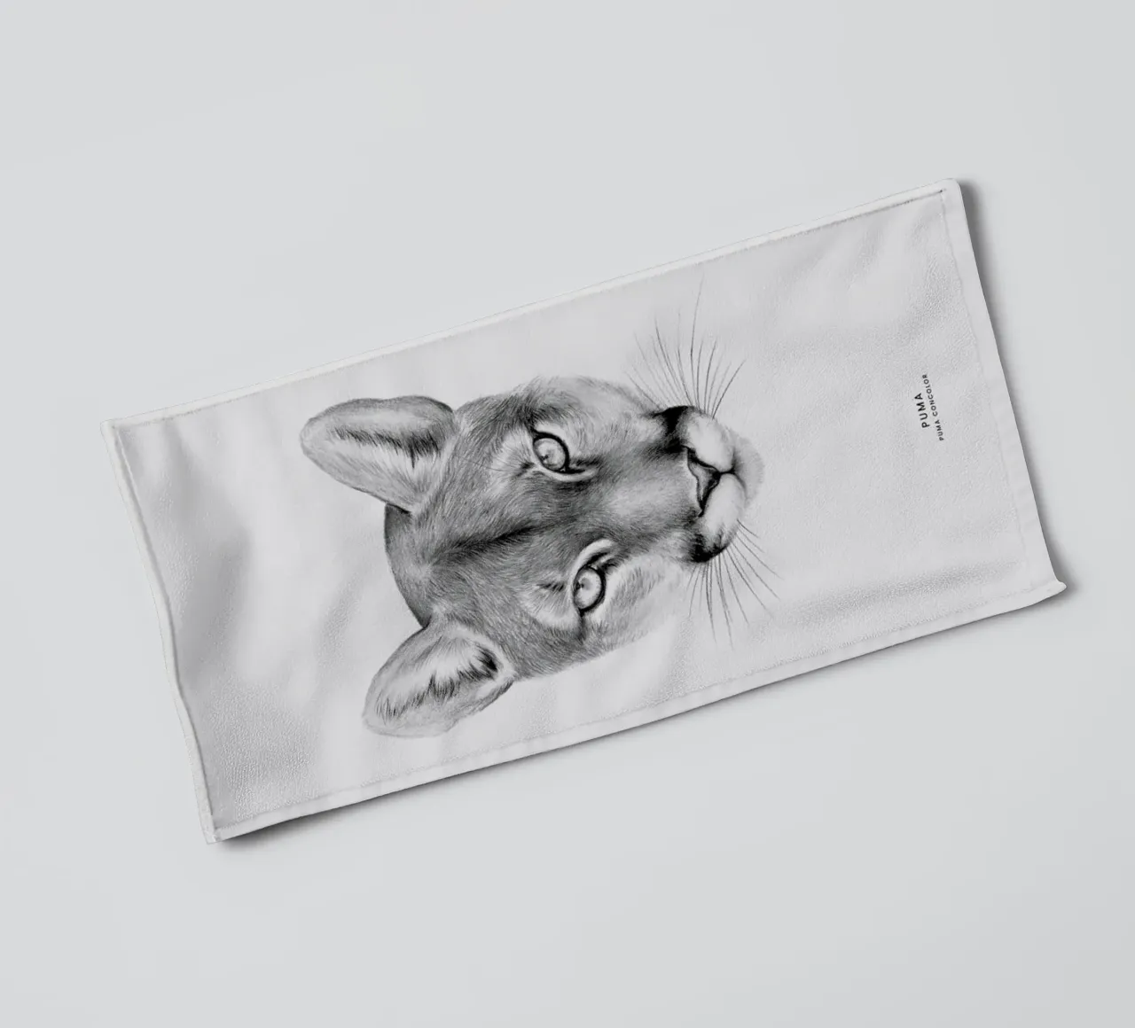 Puma towel by Flora & Fauna