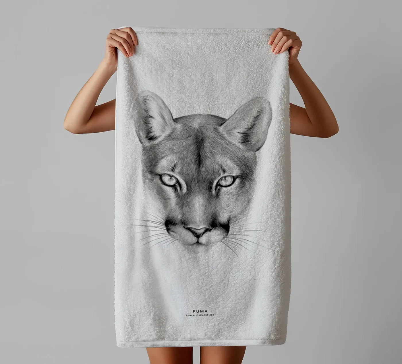 Puma badhanddoek van Flora & Fauna