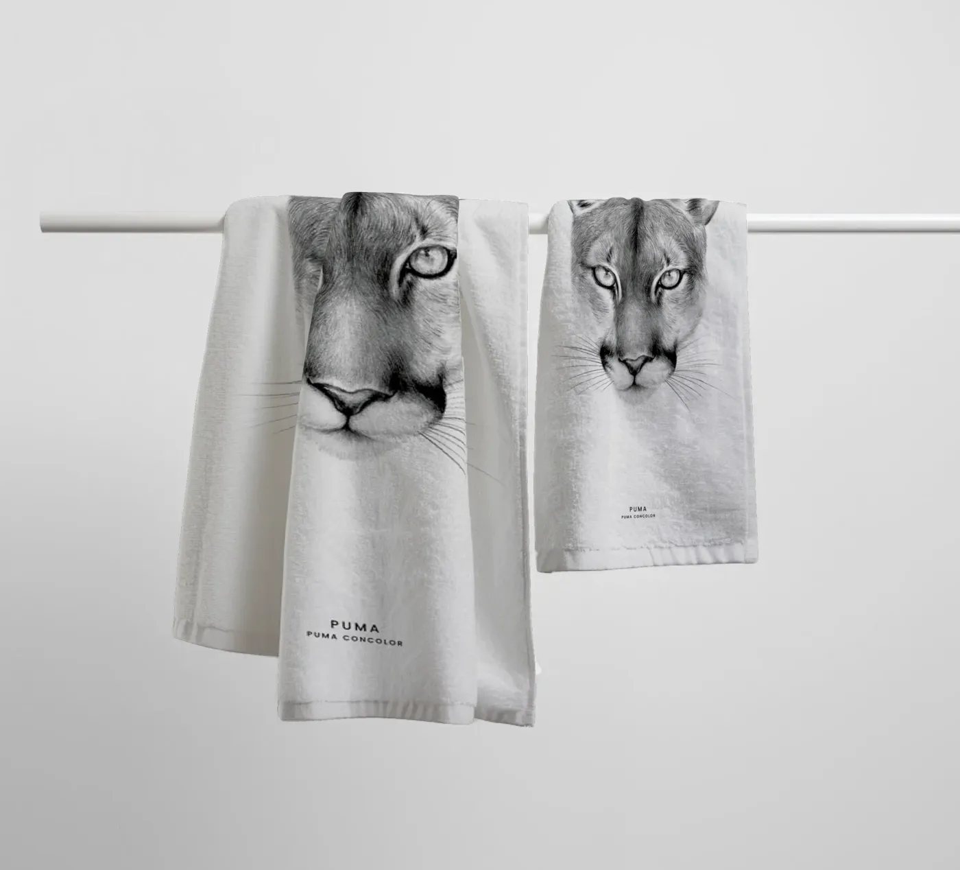 Puma badhanddoek van Flora & Fauna