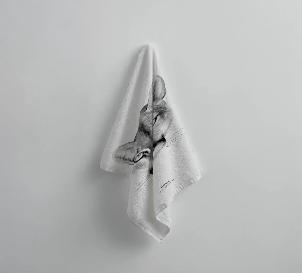 Puma towel by Flora & Fauna