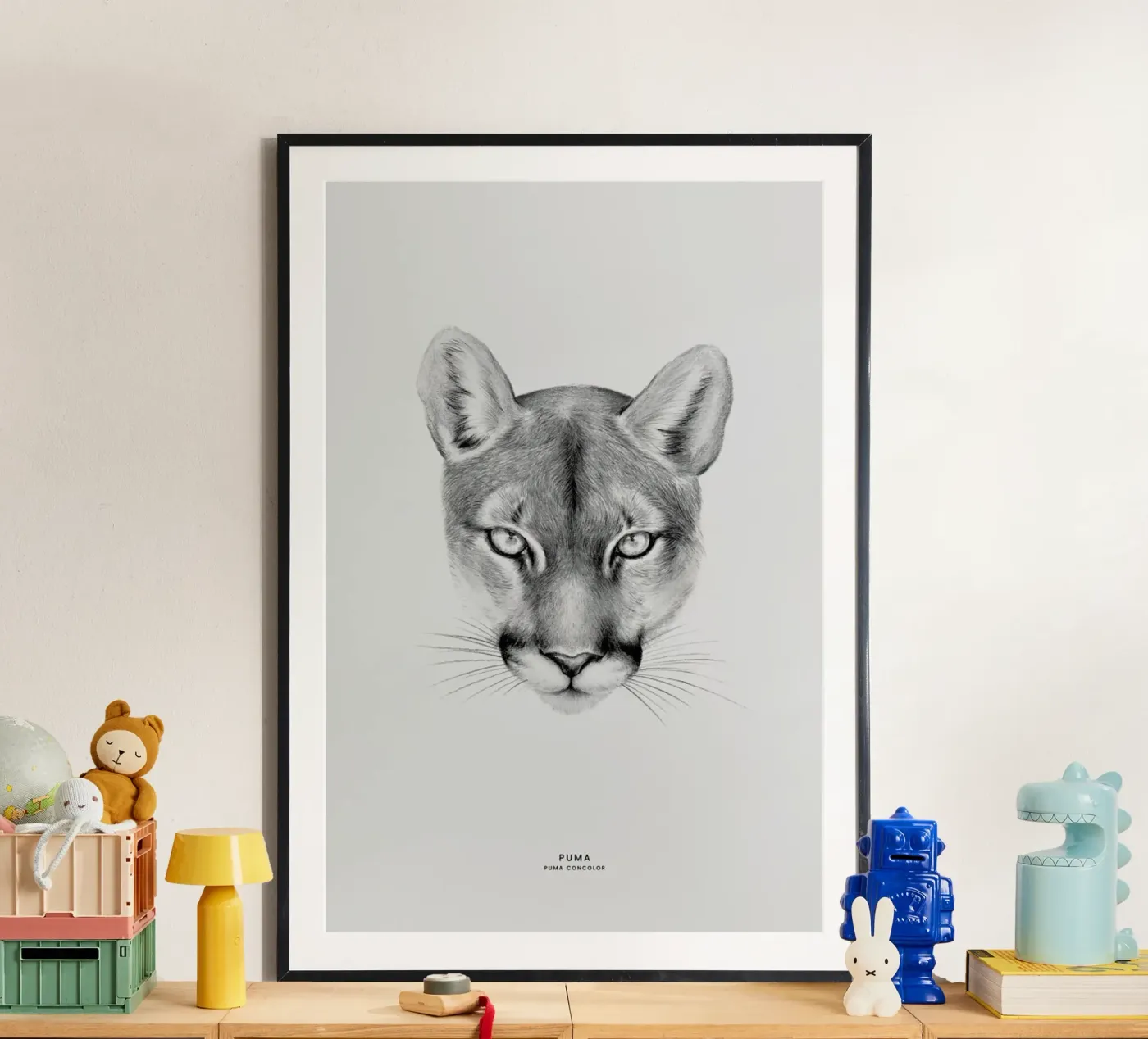 Puma Poster von Flora & Fauna