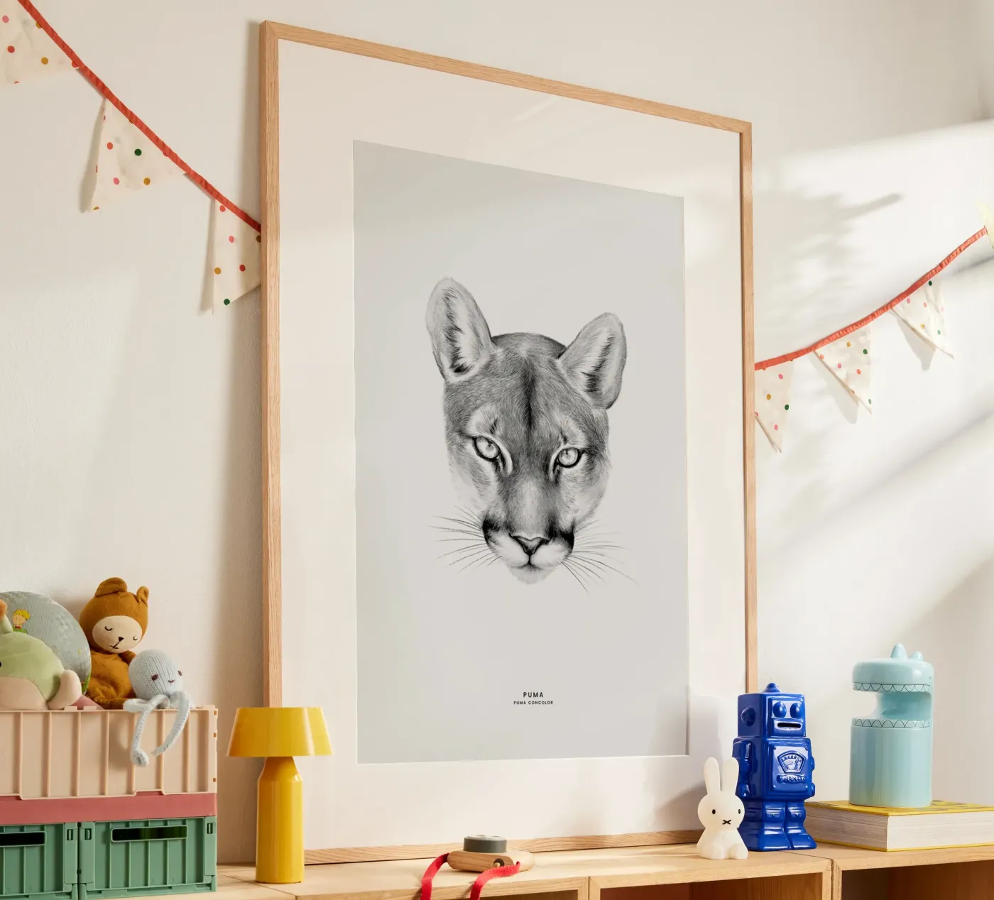 Puma Poster von Flora & Fauna