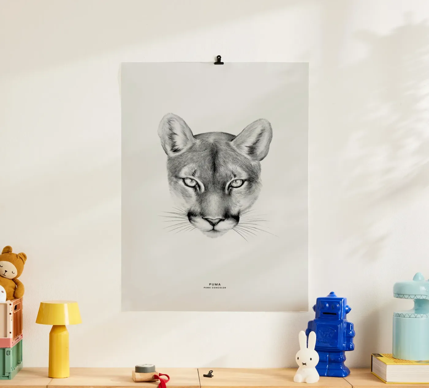 Puma poster van Flora & Fauna