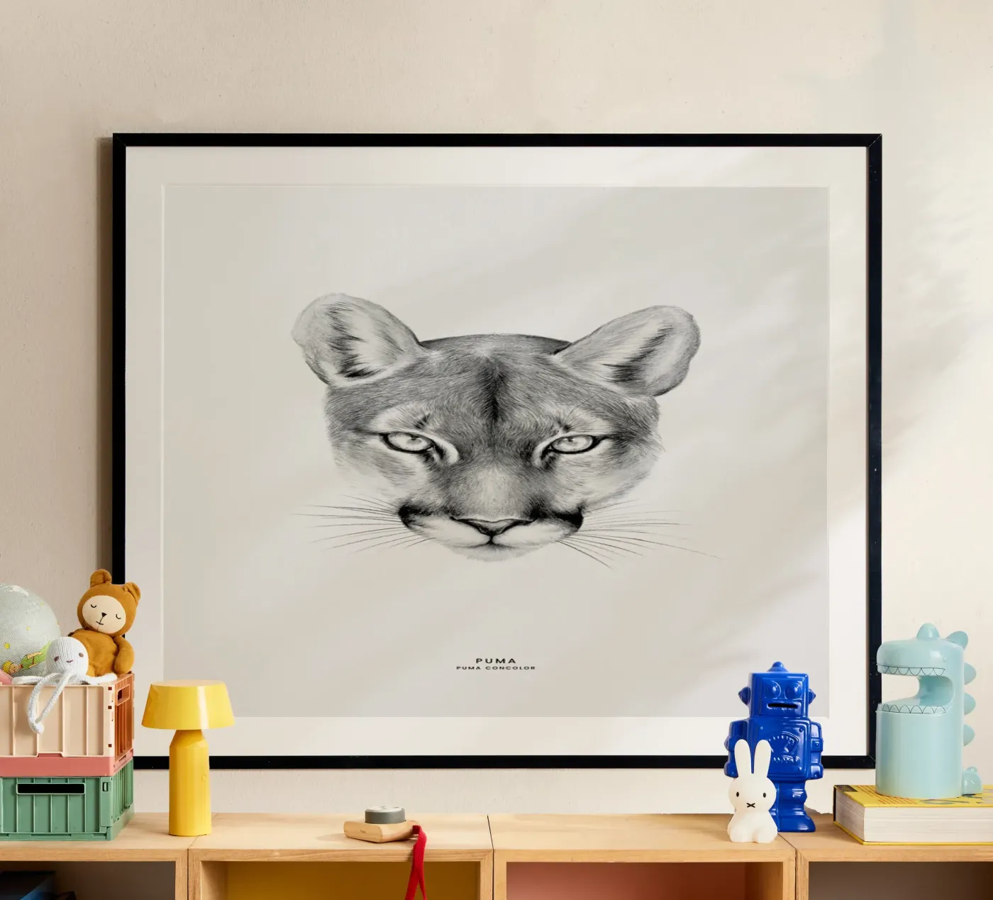 Puma poster van Flora & Fauna