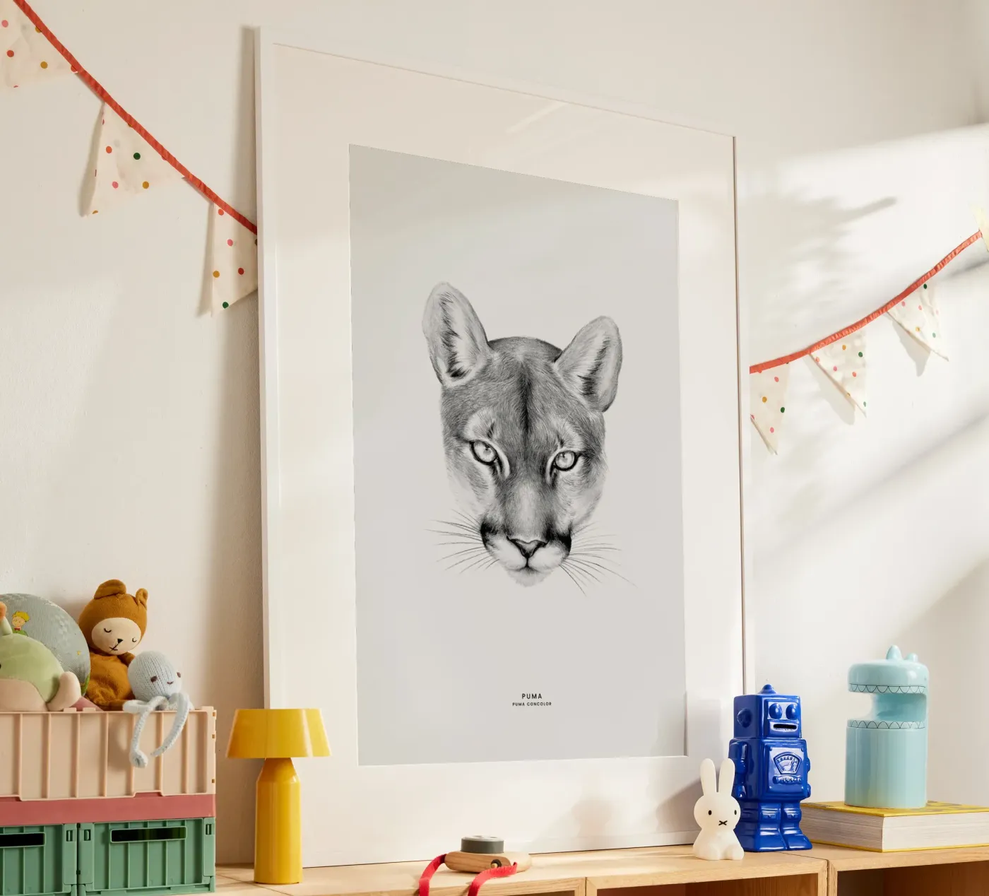 Puma Poster von Flora & Fauna