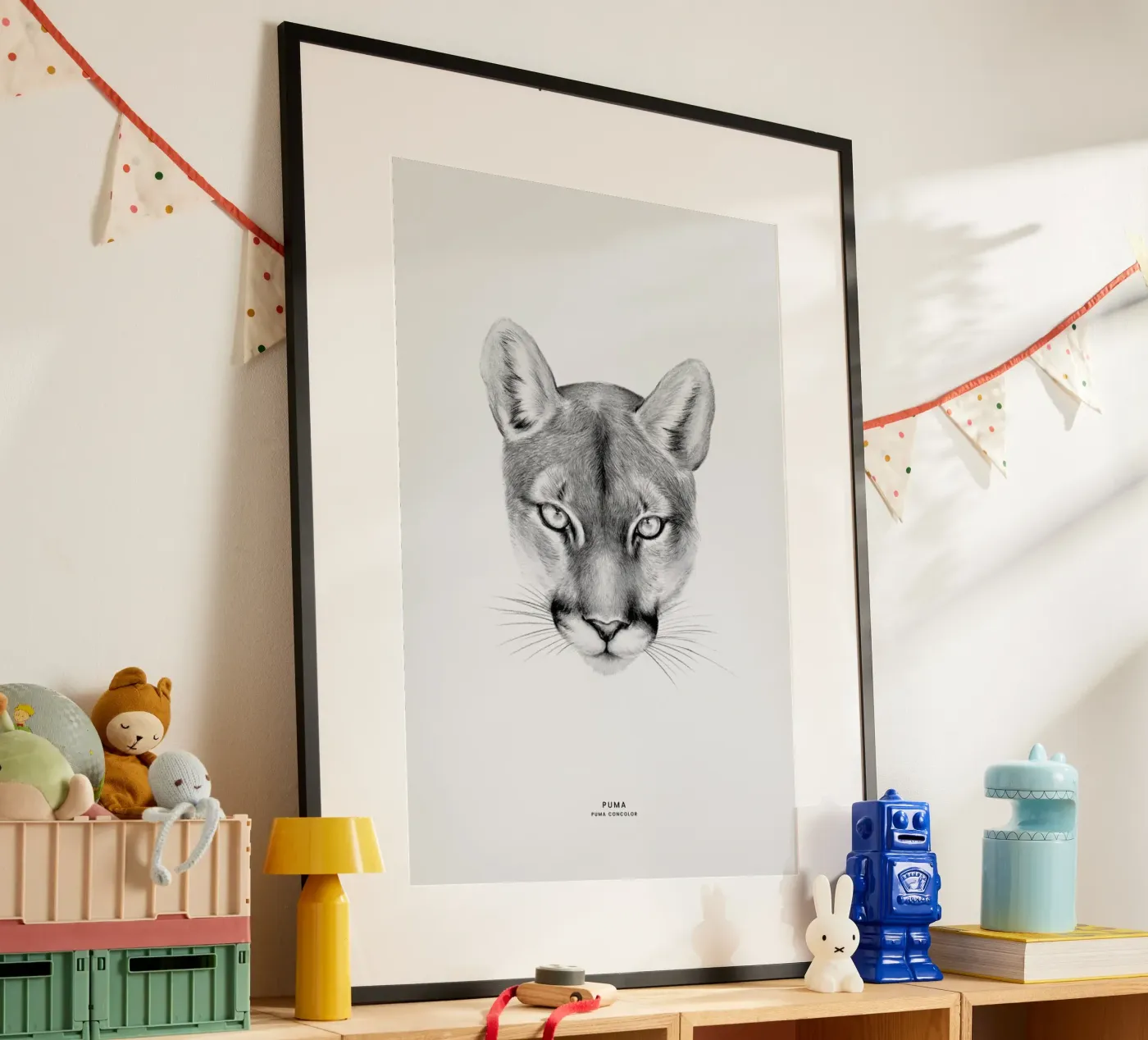 Puma Poster von Flora & Fauna