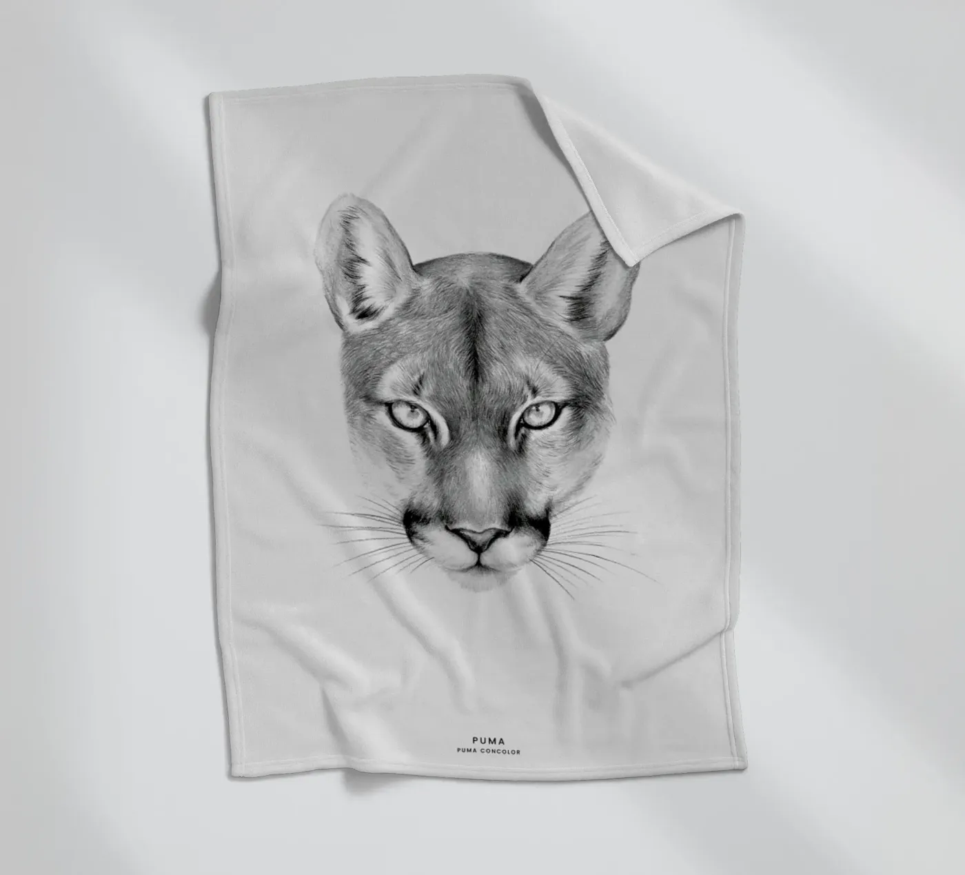 Puma fleece blanket by Flora & Fauna