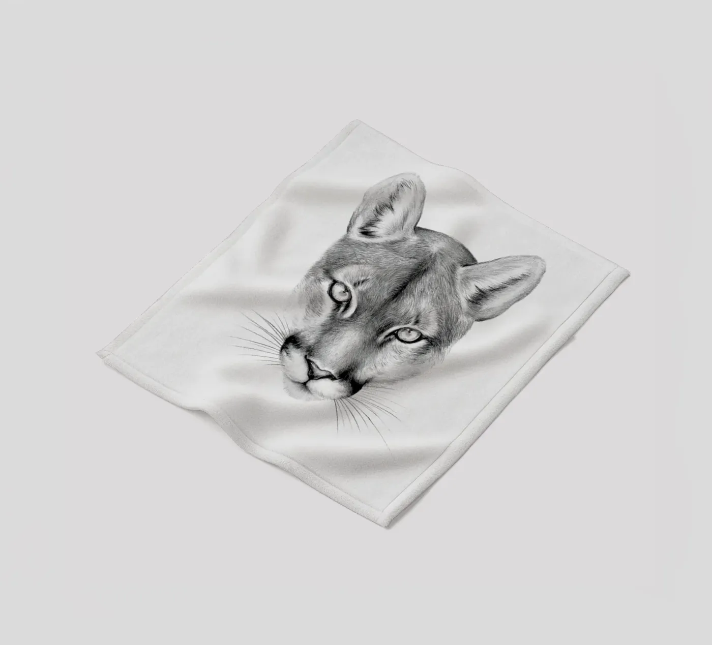 Puma fleece blanket by Flora & Fauna