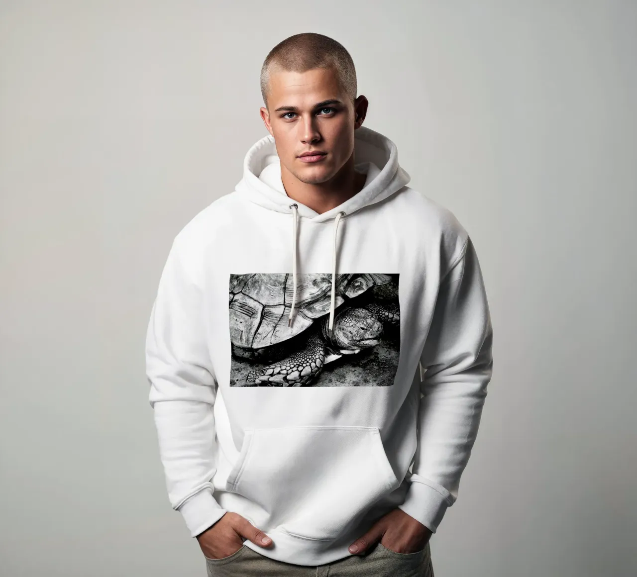 Tim the Turtle hoodie by Babett Schultze