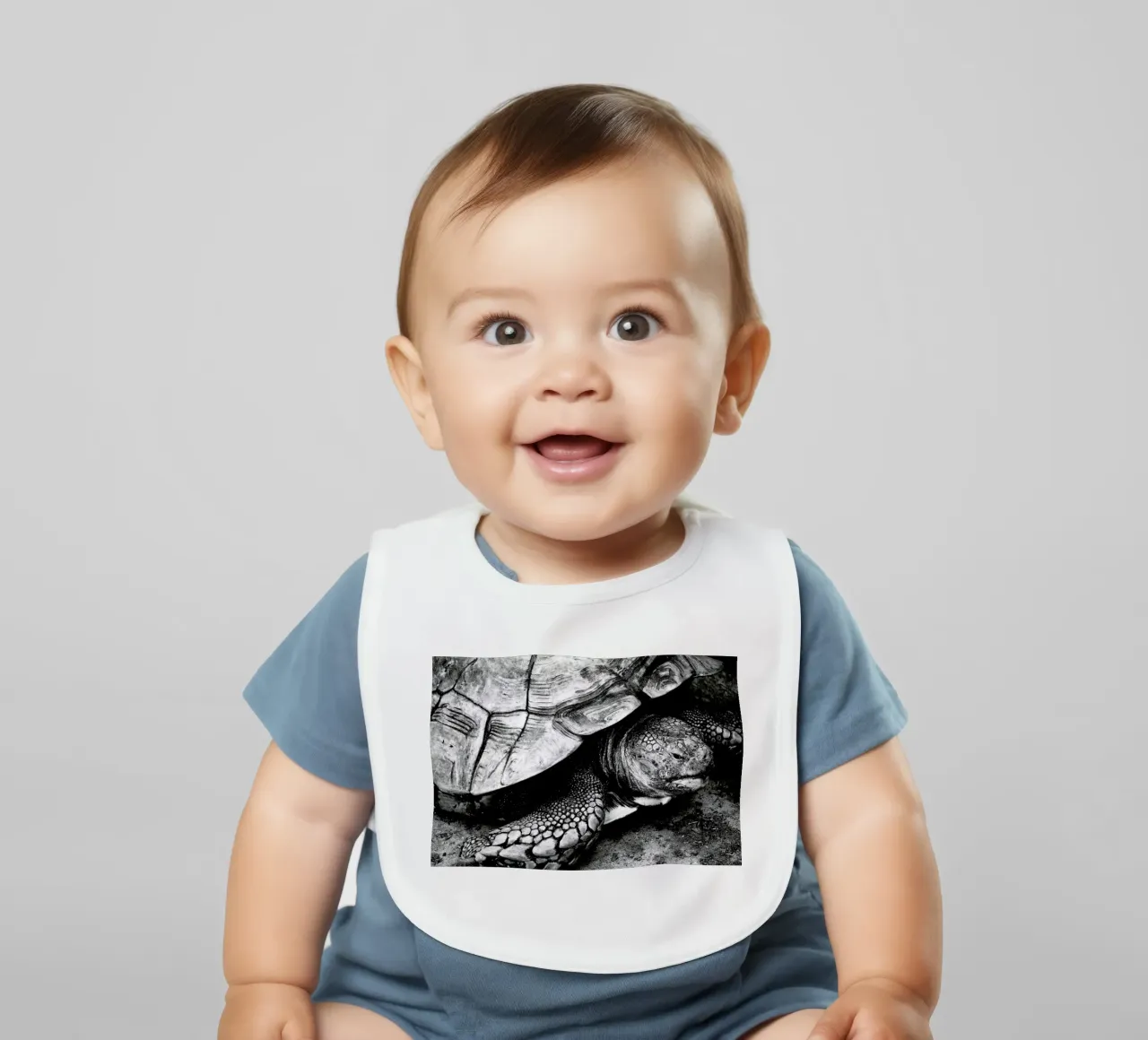 Tim the Turtle bavaglino da Babett Schultze