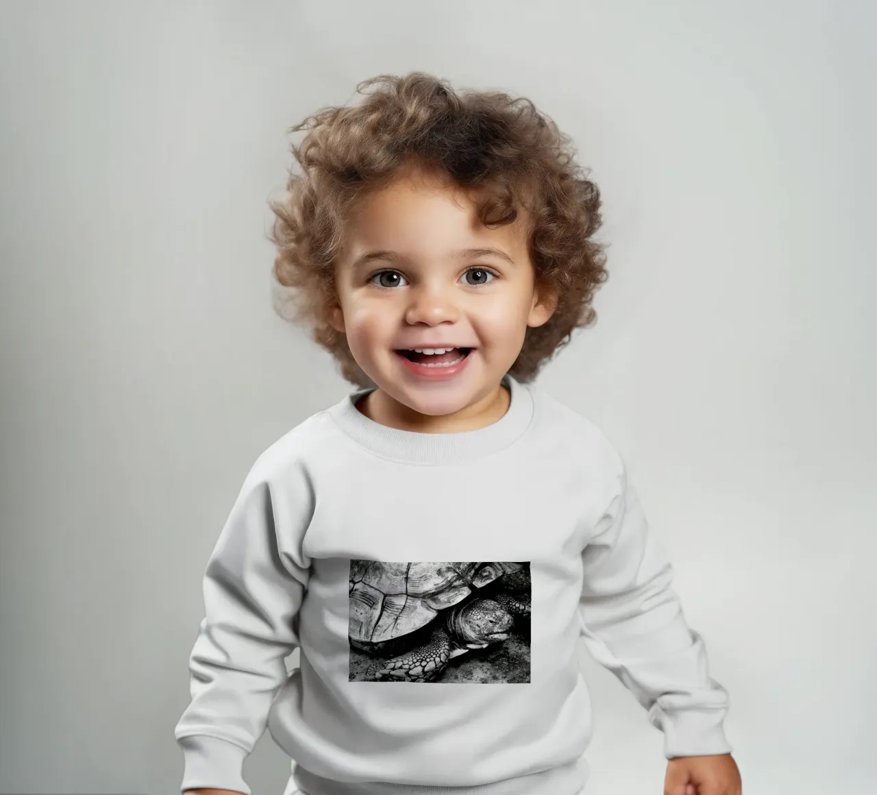 Tim the Turtle baby sweatshirt van Babett Schultze