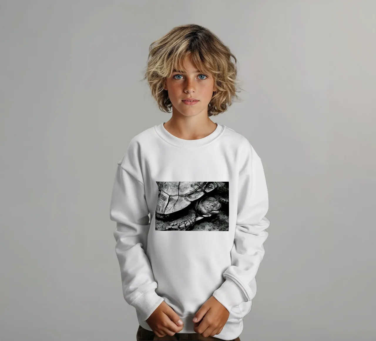 Tim the Turtle kids sweatshirt by Babett Schultze