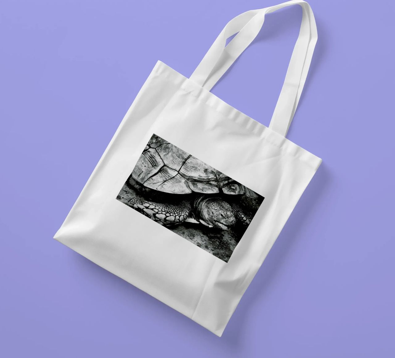 Tim the Turtle borsa in juta da Babett Schultze