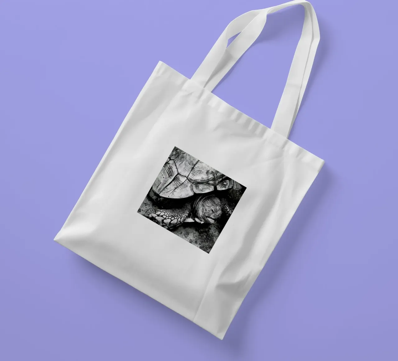 Tim the Turtle borsa in juta da Babett Schultze