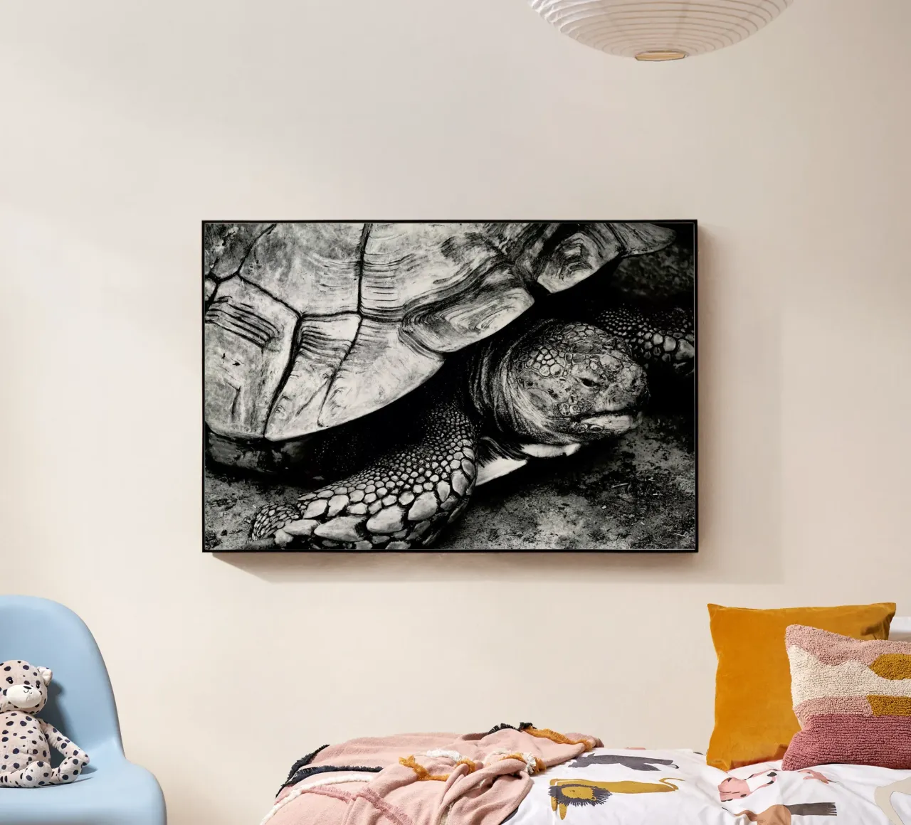 Tim the Turtle acrylic glass by Babett Schultze