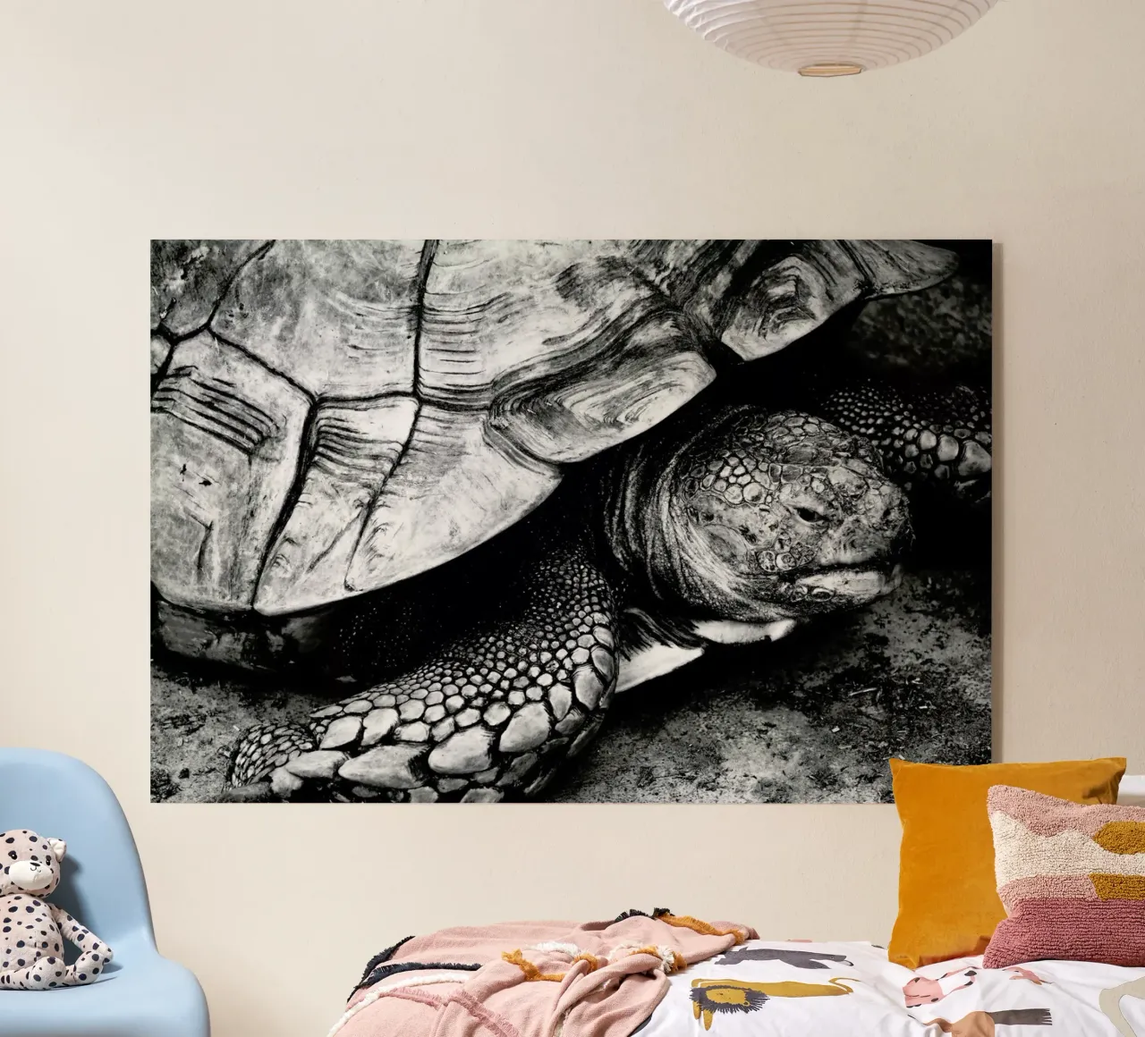 Tim the Turtle acrylic glass by Babett Schultze