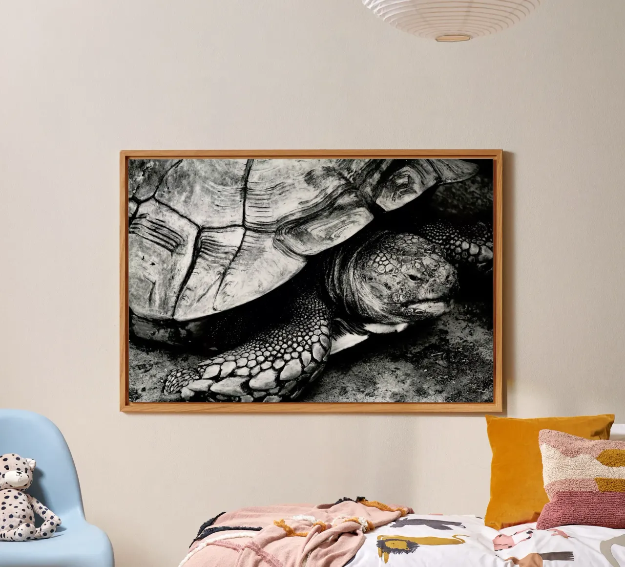 Tim the Turtle alluminio dibond da Babett Schultze