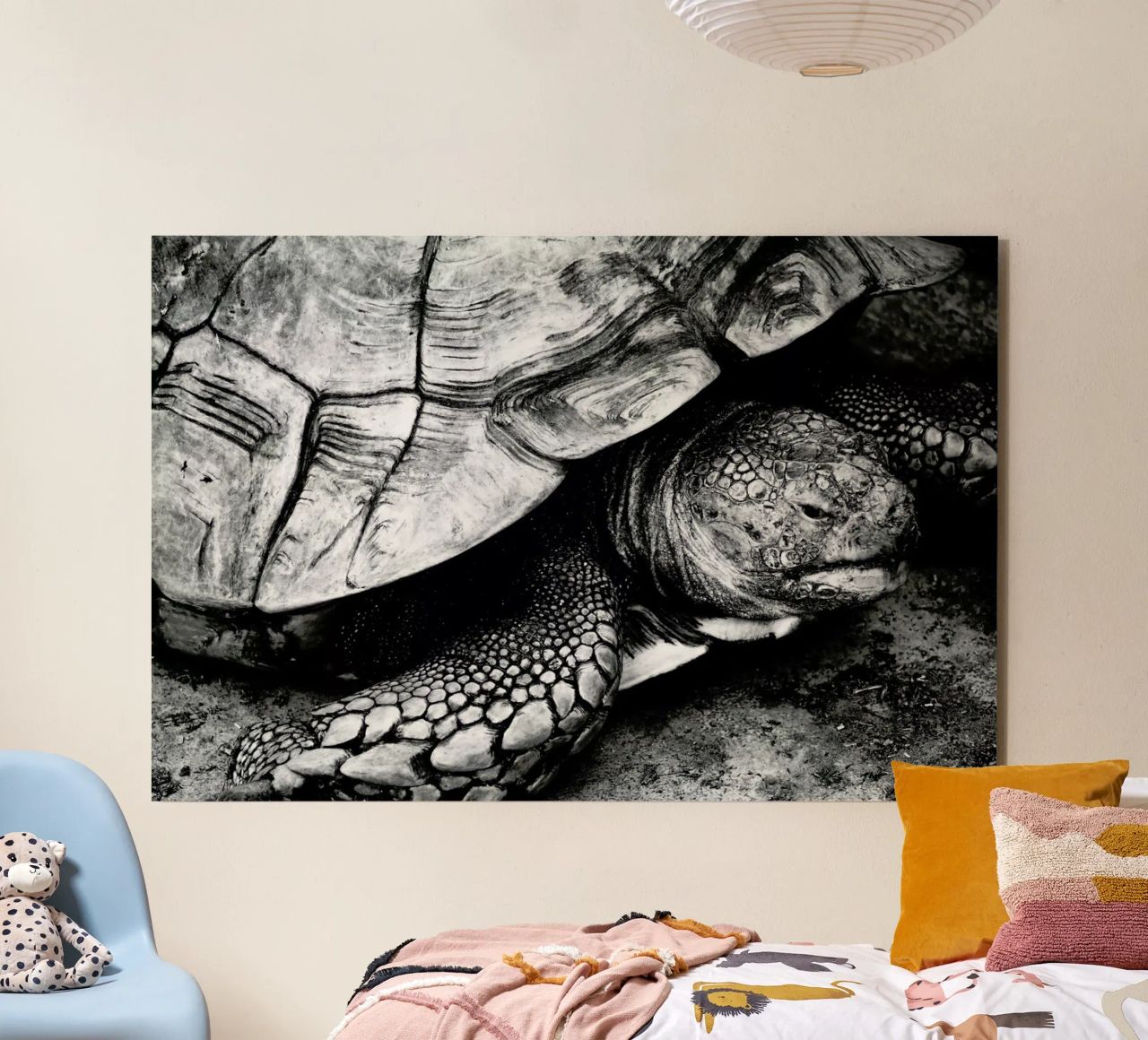 Tim the Turtle alluminio dibond da Babett Schultze