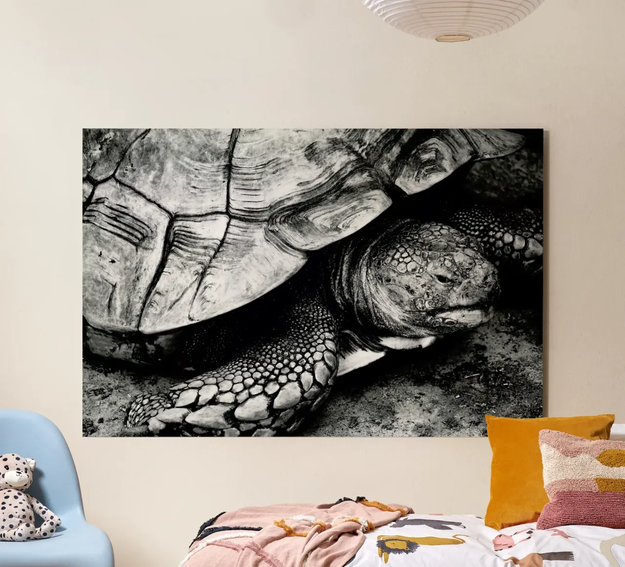 Tim the Turtle aluminio dibond de Babett Schultze