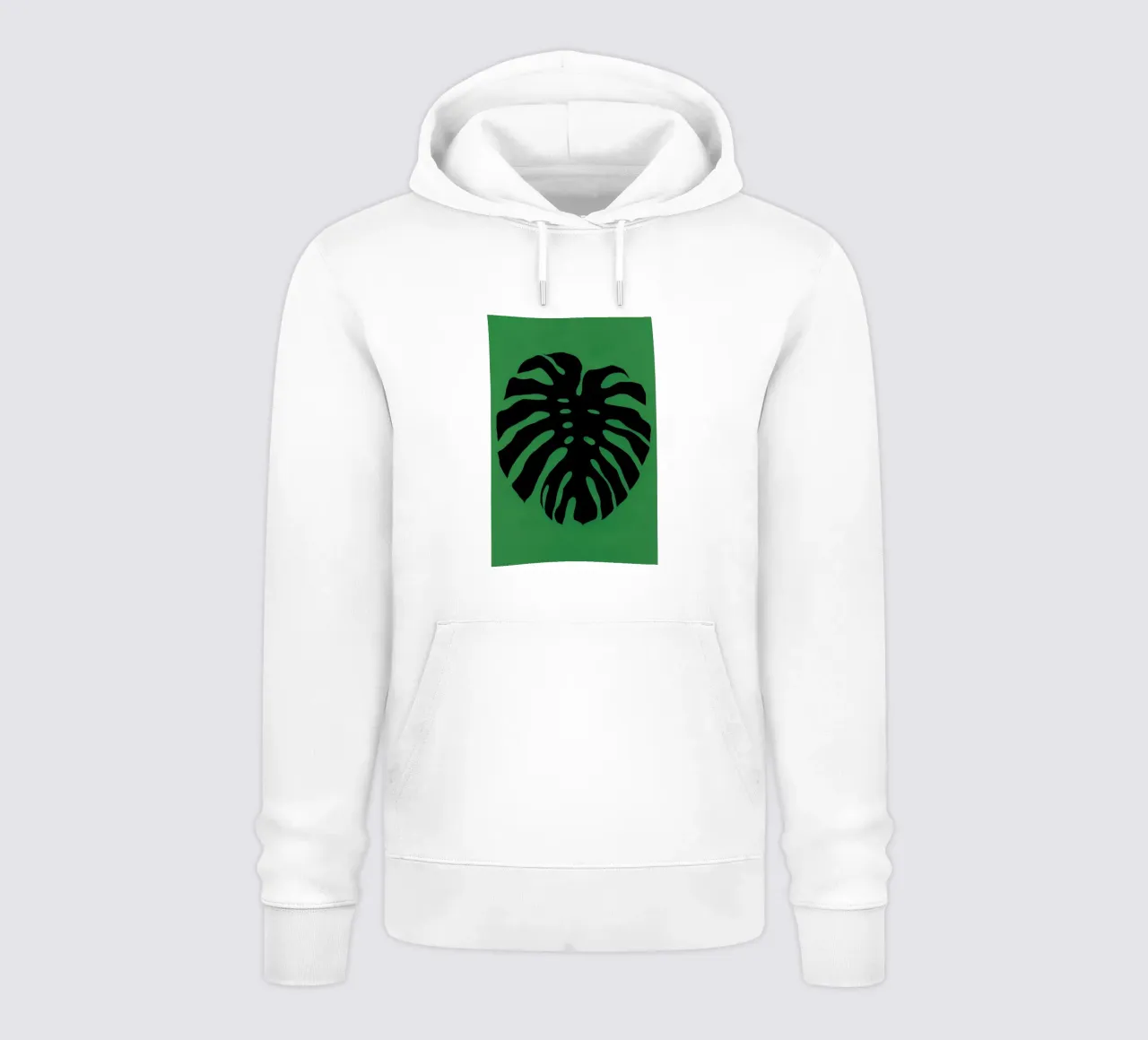 Black Monstera felpa con cappuccio da Rosi Feist