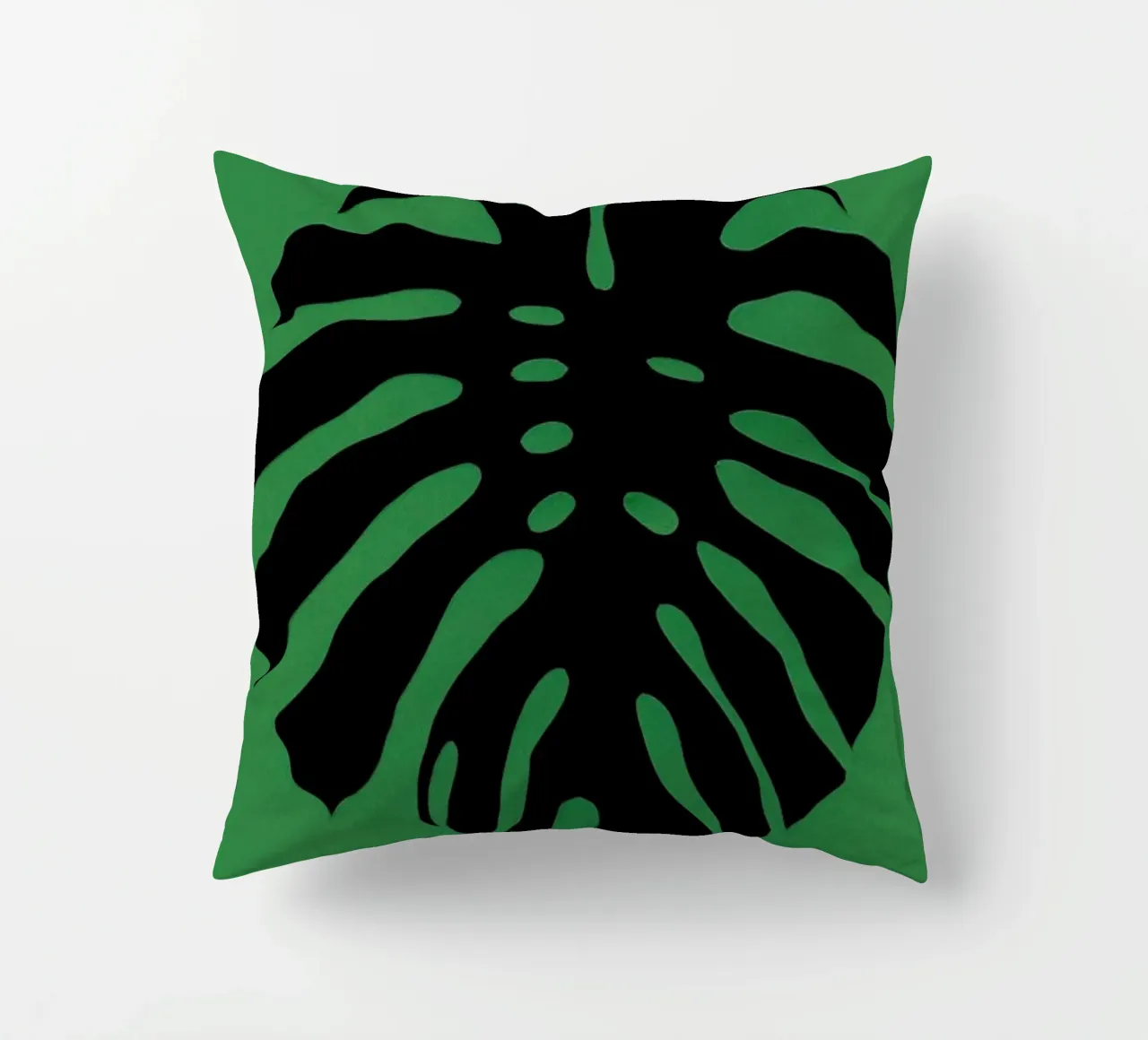 Black Monstera cojín de Rosi Feist