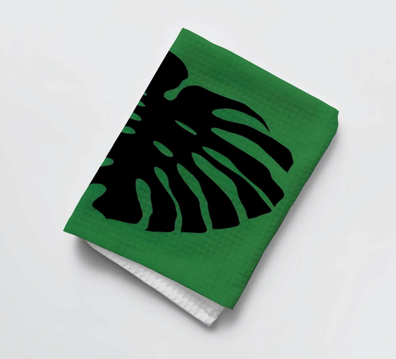 Black Monstera canovaccio da cucina da Rosi Feist