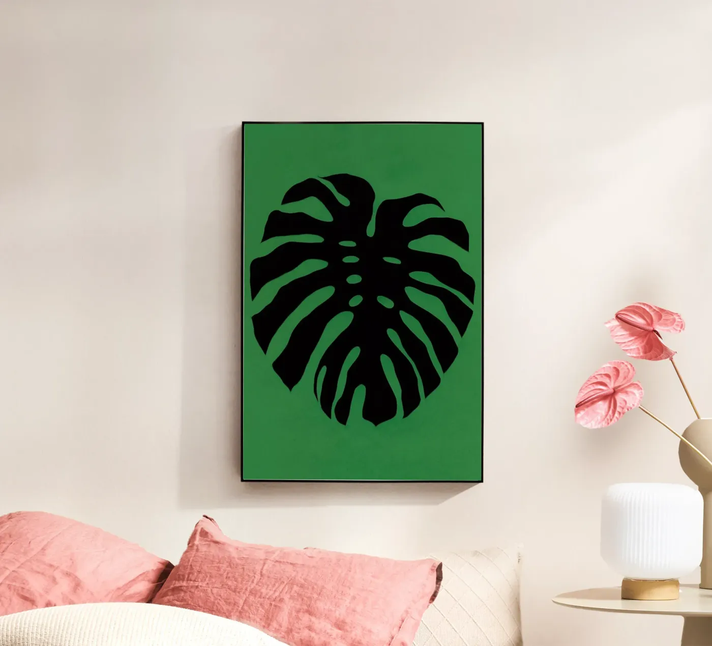 Black Monstera plexiglass da Rosi Feist