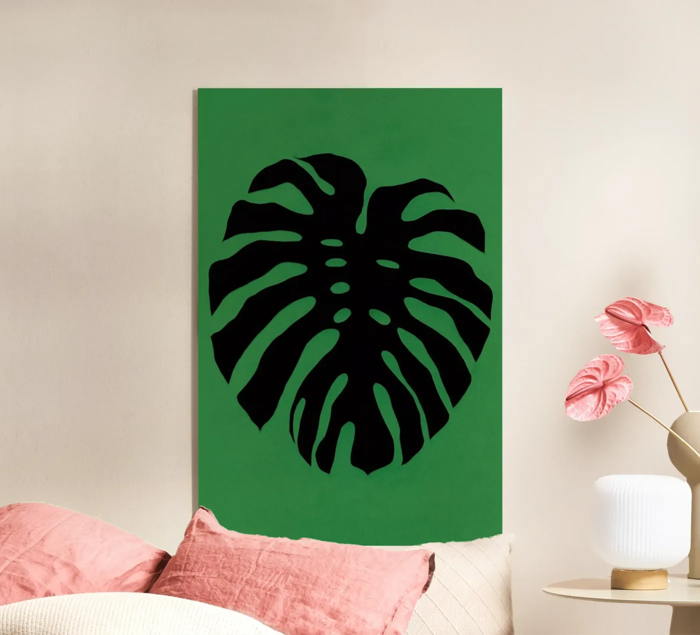Black Monstera plexiglass da Rosi Feist