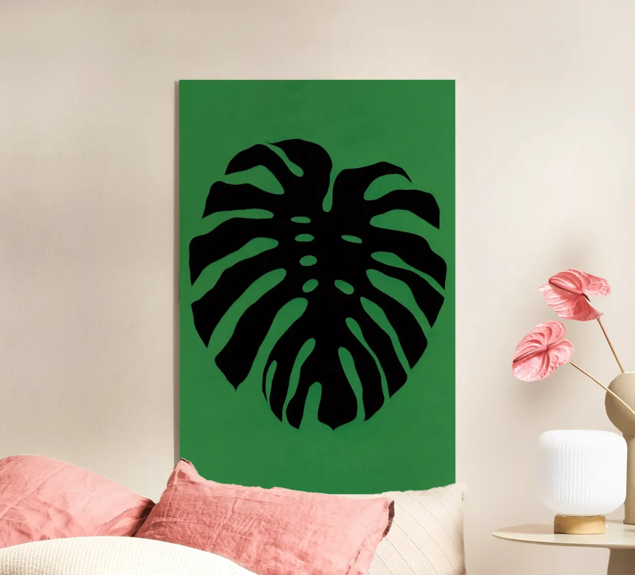 Black Monstera plexiglass da Rosi Feist
