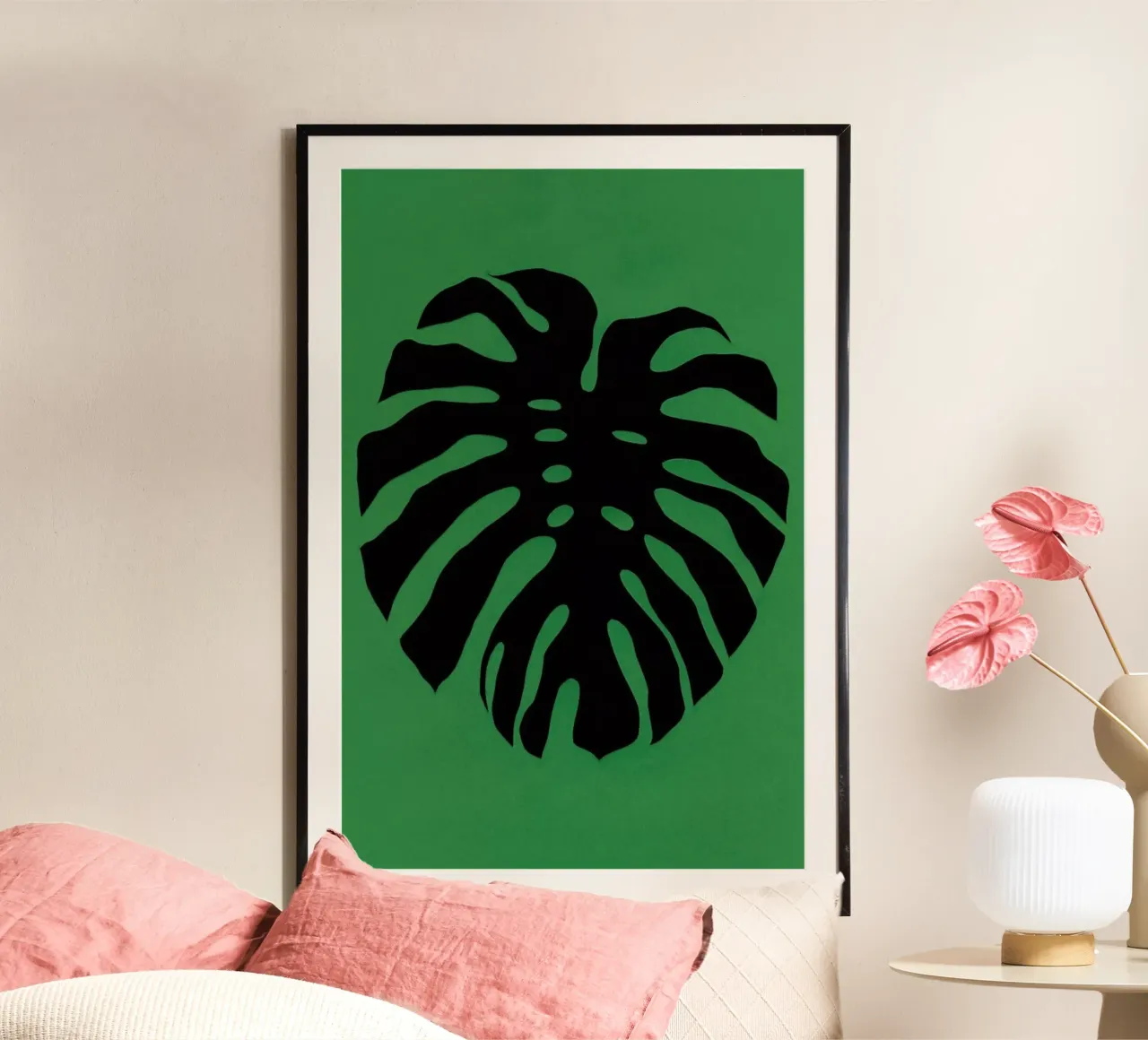 Black Monstera poster da Rosi Feist