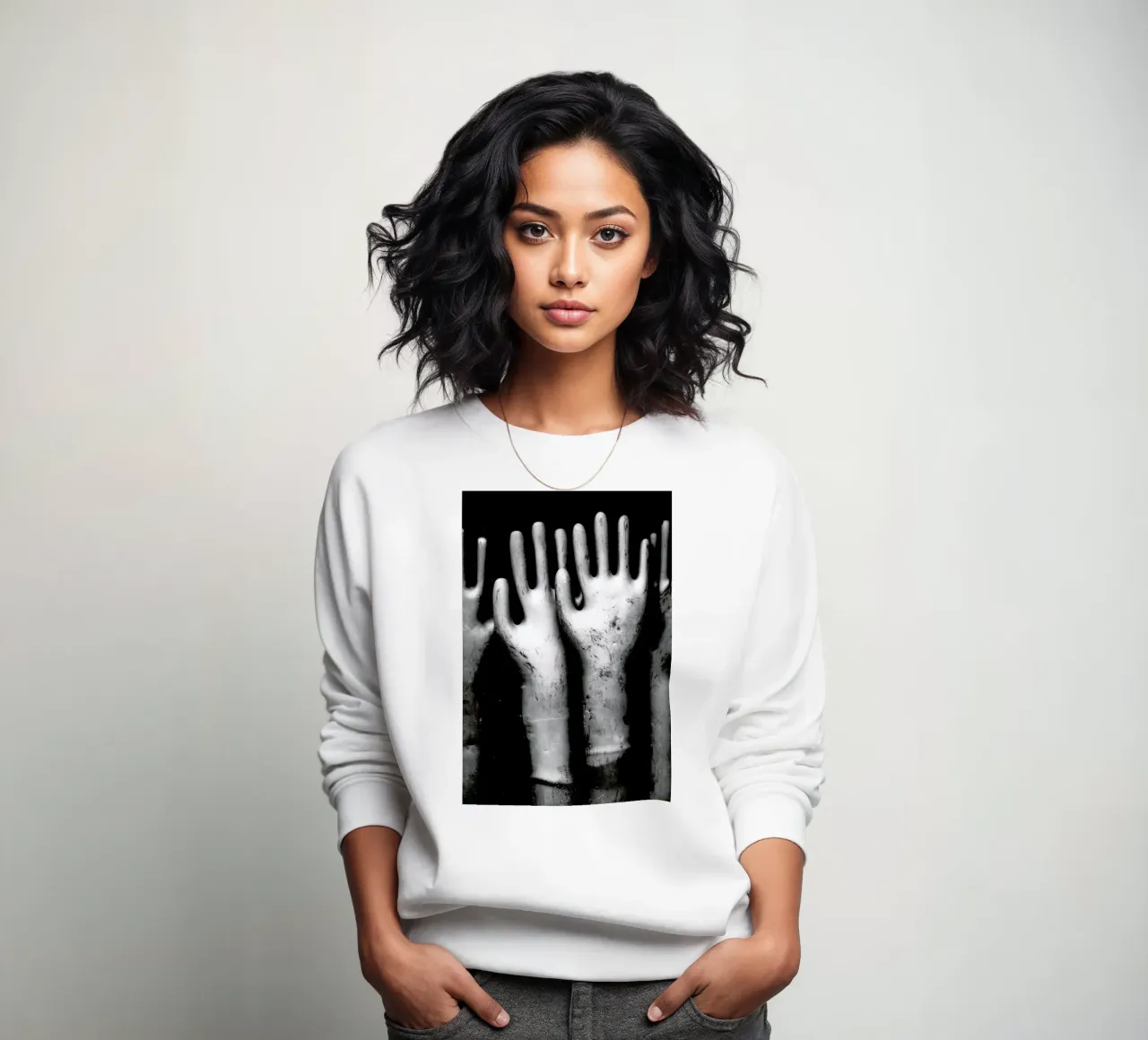Hands sweatshirt by Magdalena Martin Photography