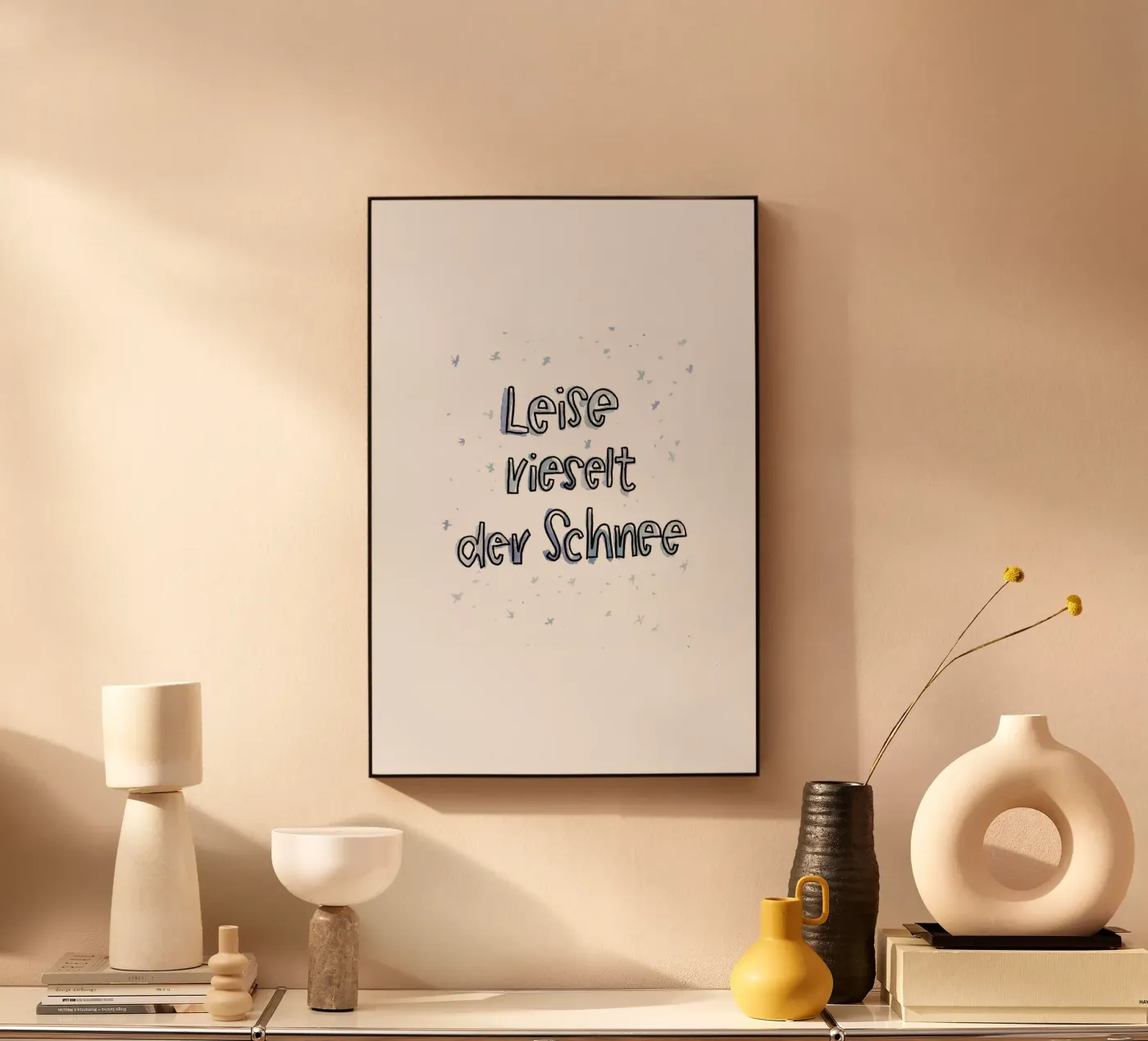 Leise Rieselt acrylic glass by Brushmeetspaper