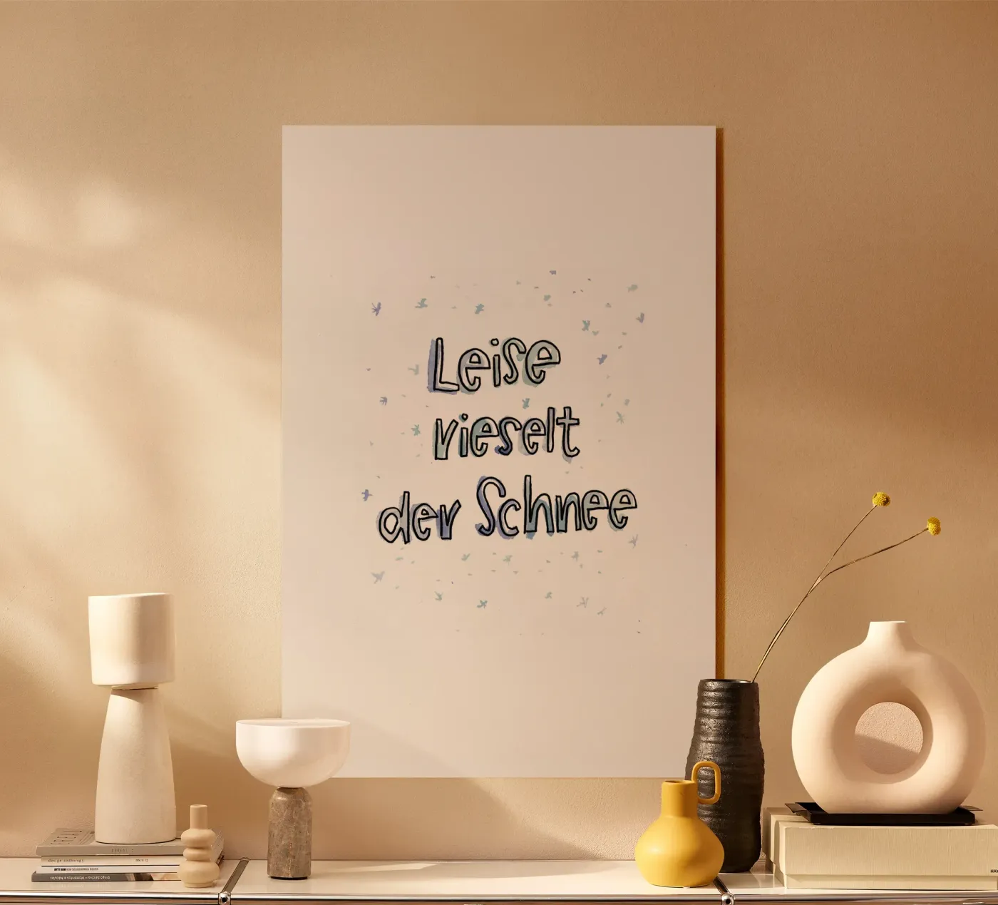 Leise Rieselt acrylic glass by Brushmeetspaper