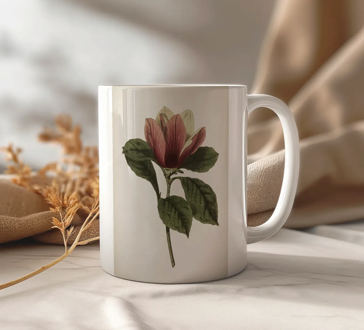 Vintage Curtis 1 Magnolia tazza in ceramica da Vintage Print Collection
