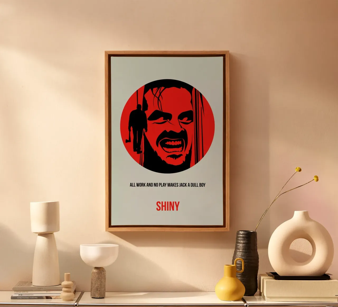 Shiny Poster 1 tela con Cornice a cassetta da Naxart