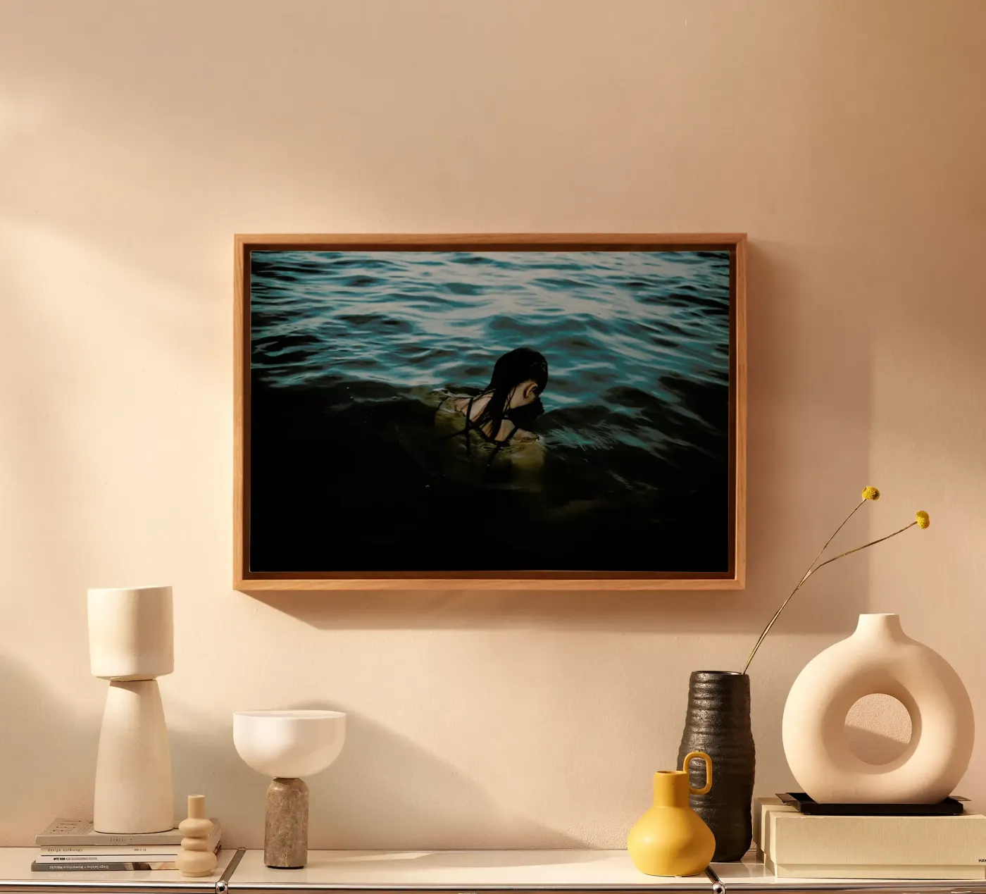Drowning canvas van Chris Abatzis