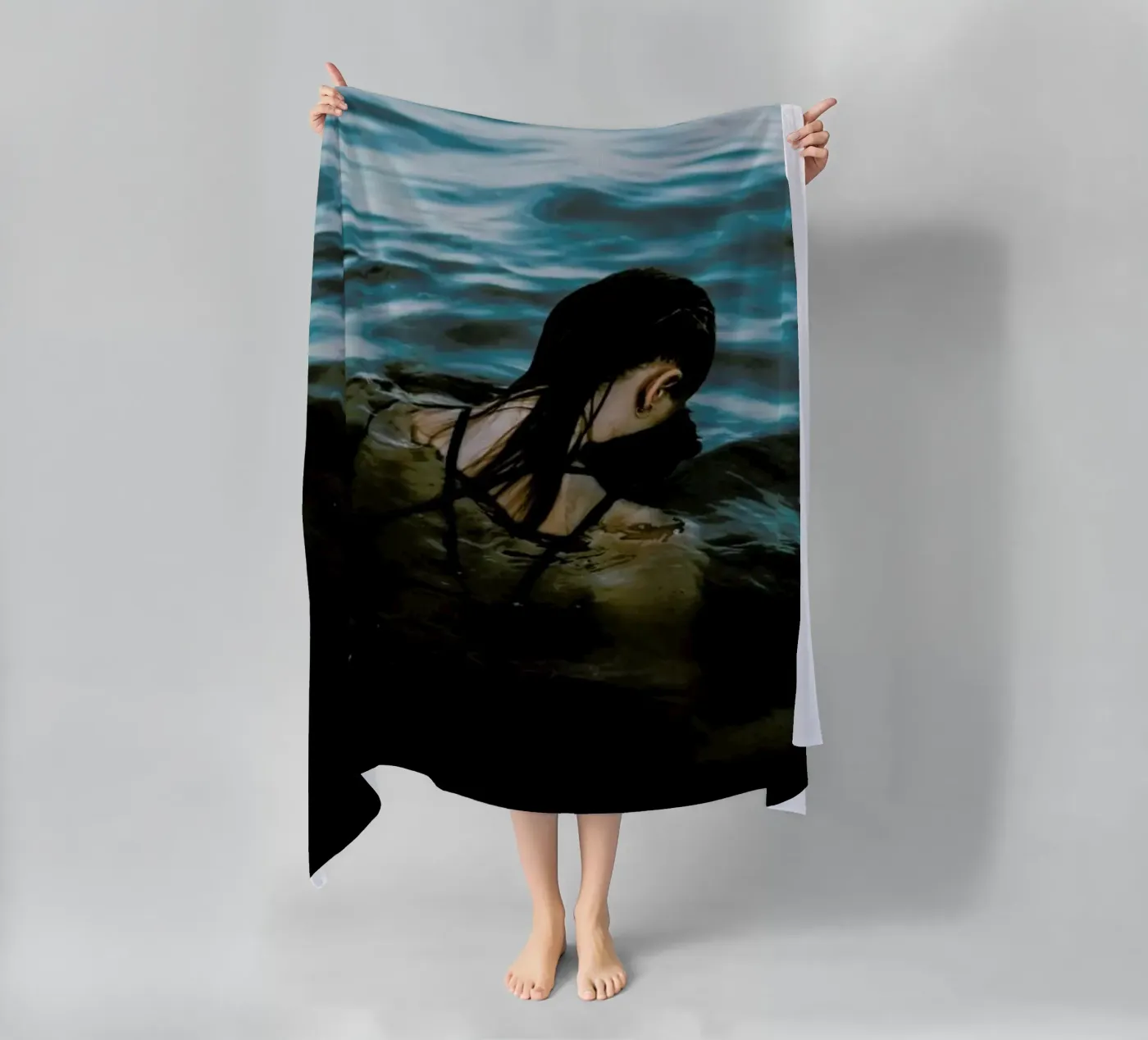 Drowning strandhanddoek van Chris Abatzis