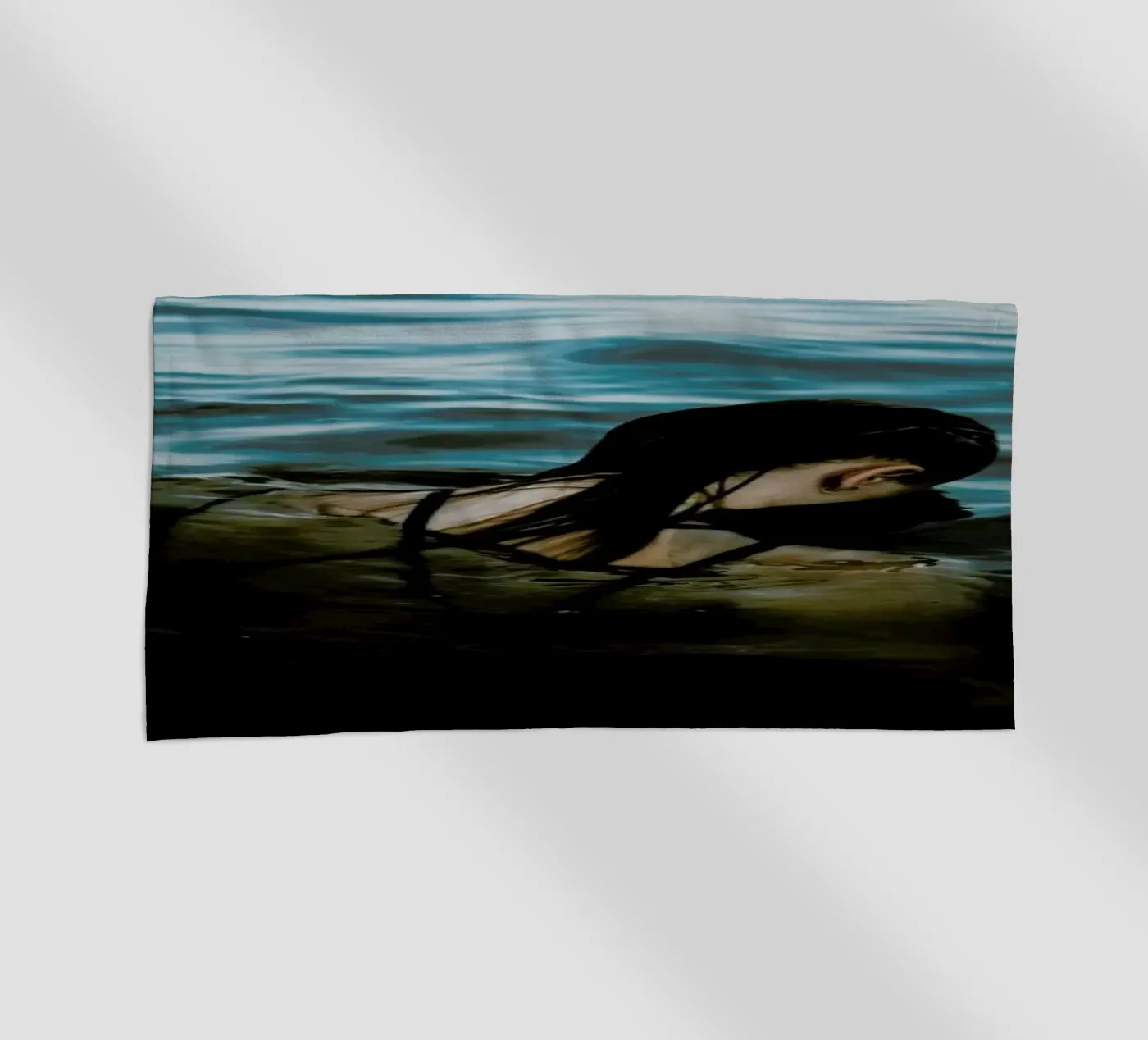Drowning strandhanddoek van Chris Abatzis