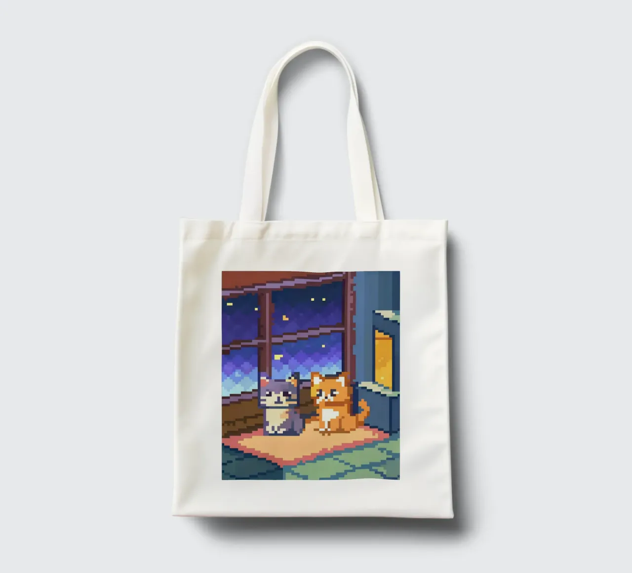 Due gatti da interno borsa in juta da DOG AND CAT