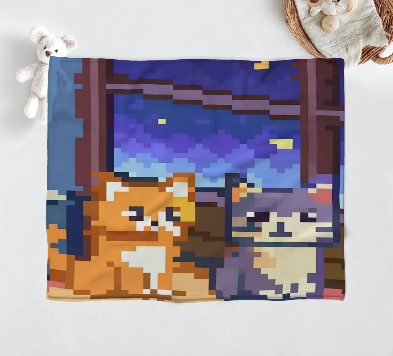 Due gatti da interno coperta in pile da DOG AND CAT