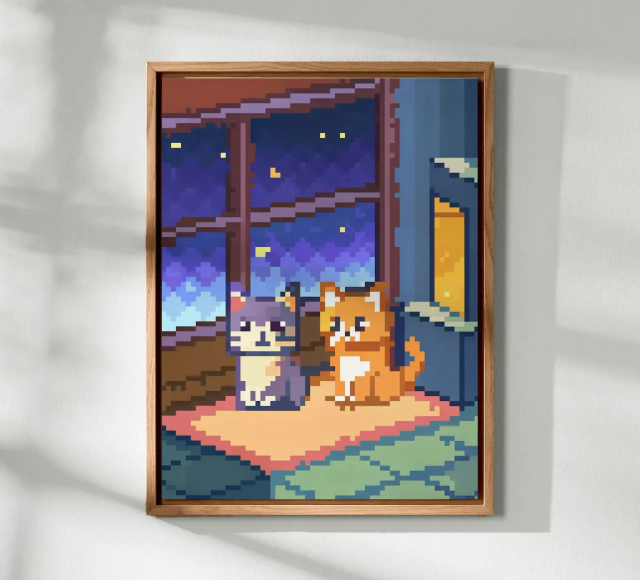 Due gatti da interno alluminio dibond da DOG AND CAT