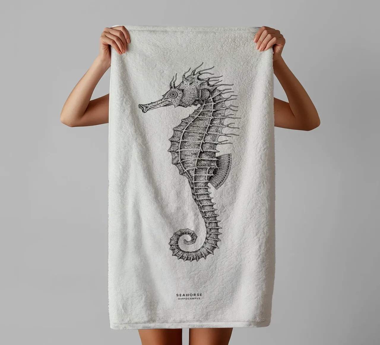 Seahorse asciugamano da bagno da Flora & Fauna