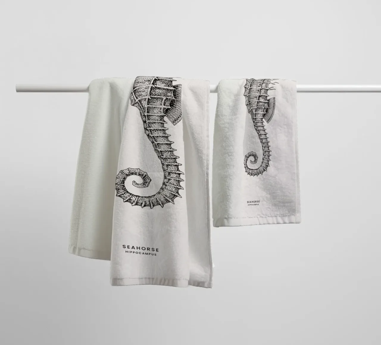 Seahorse asciugamano da bagno da Flora & Fauna