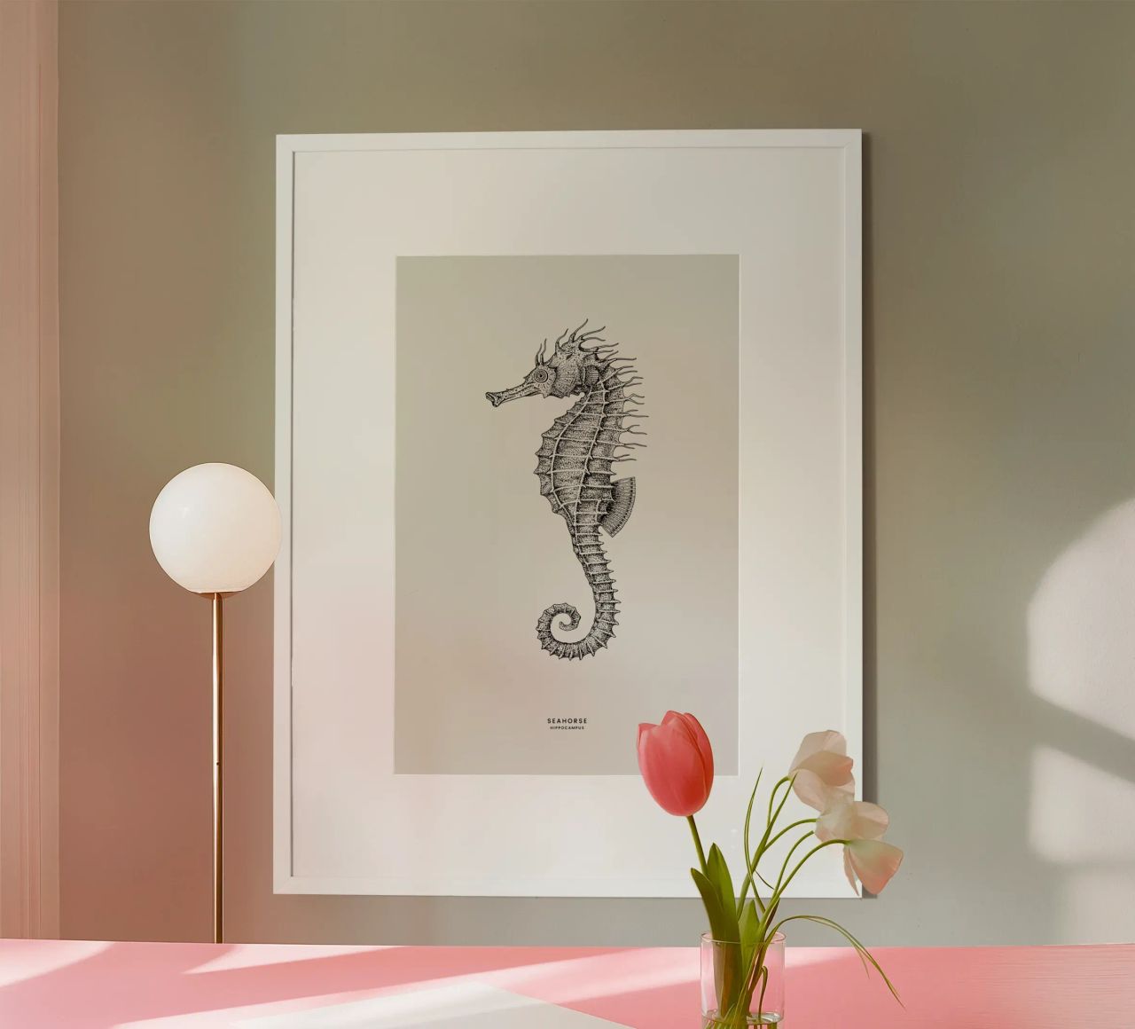 Seahorse poster by Flora & Fauna