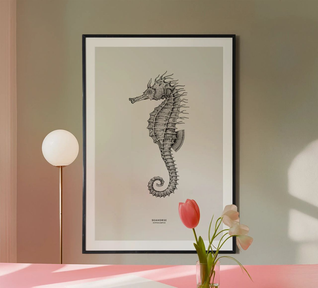 Seahorse poster by Flora & Fauna