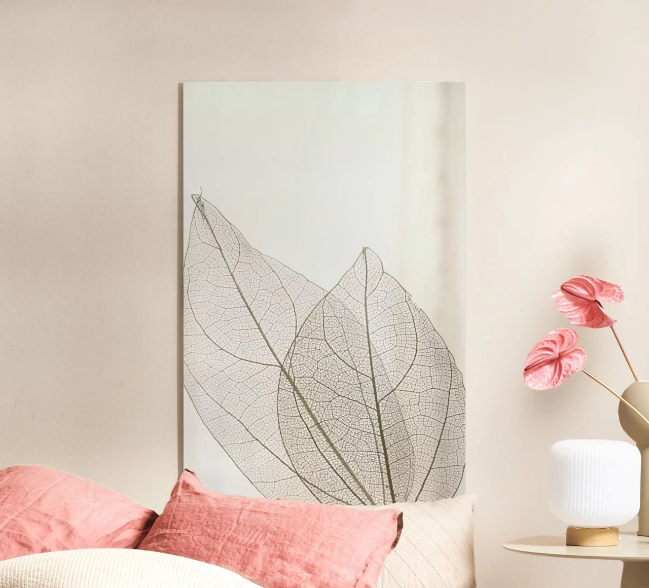 Skeleton Leaves acryl van Babett Schultze