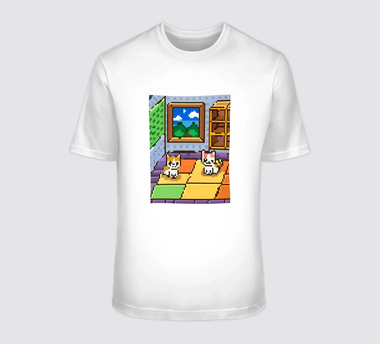 Due gatti da interno t-shirt da DOG AND CAT