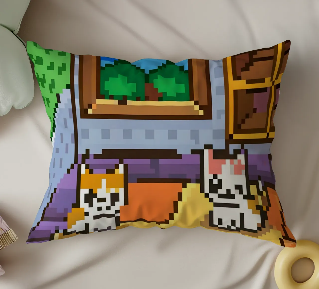 Due gatti da interno cuscino da DOG AND CAT
